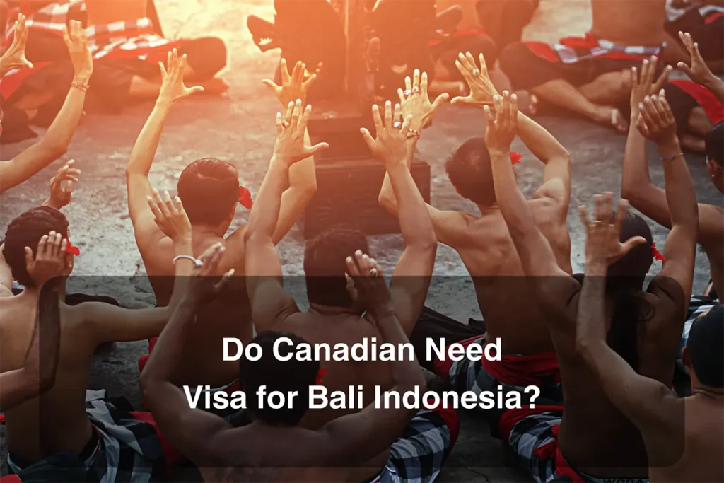 bali visa for canadian